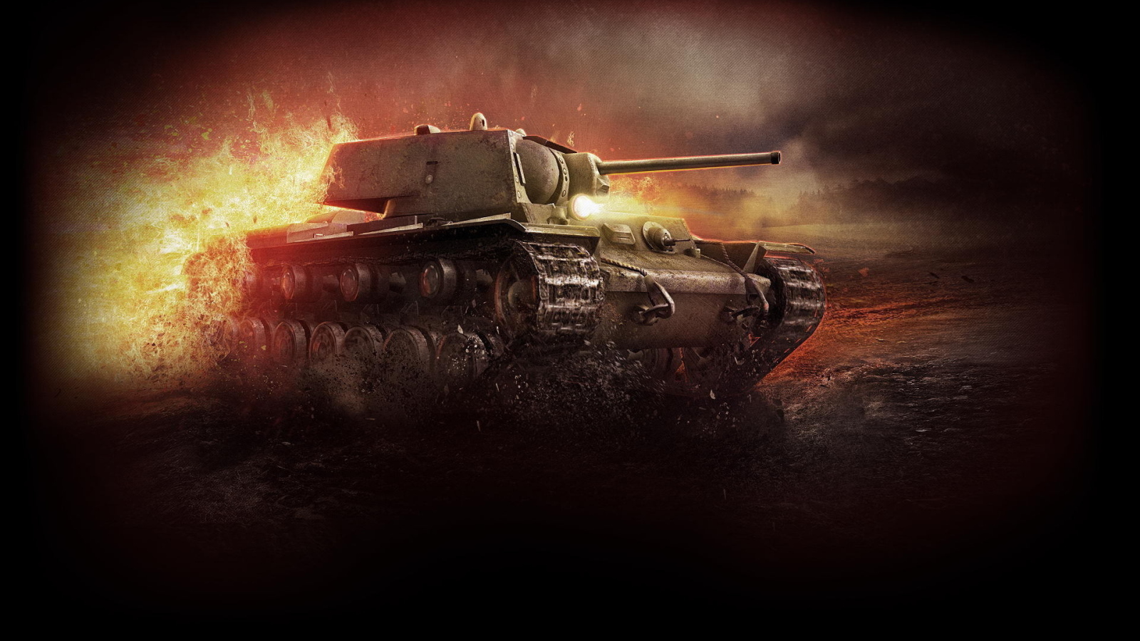 World of Tanks: поврежденный танк