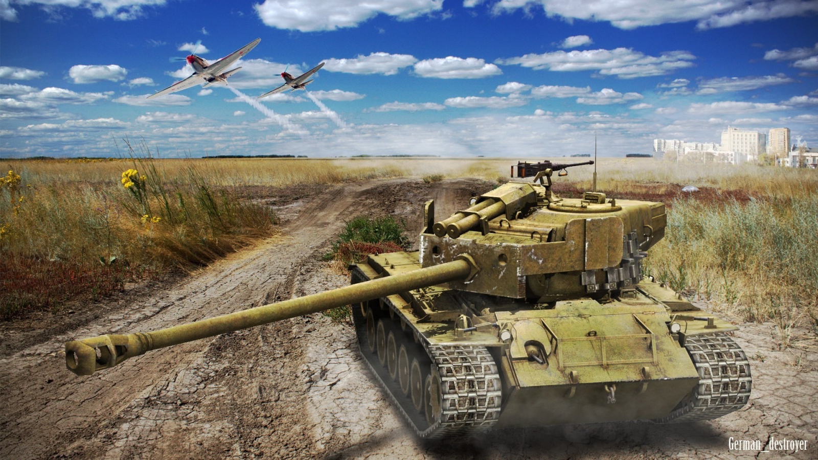 World of Tanks: танк в пустыне