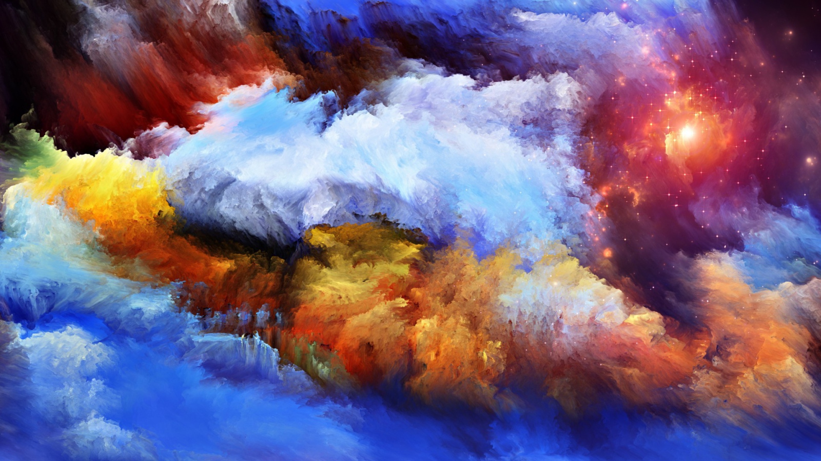 Облака и звездное небо