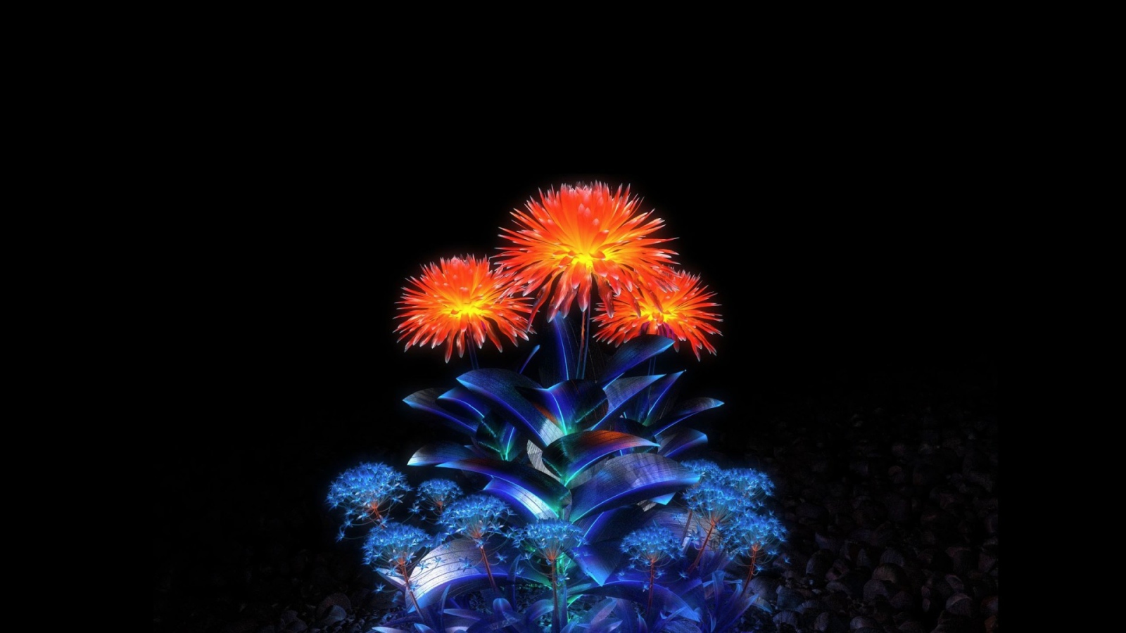 Цветы из кристаллов 