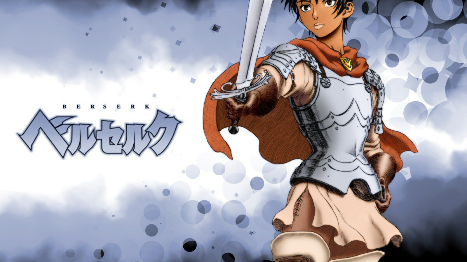Воин с мечом из японской анимации