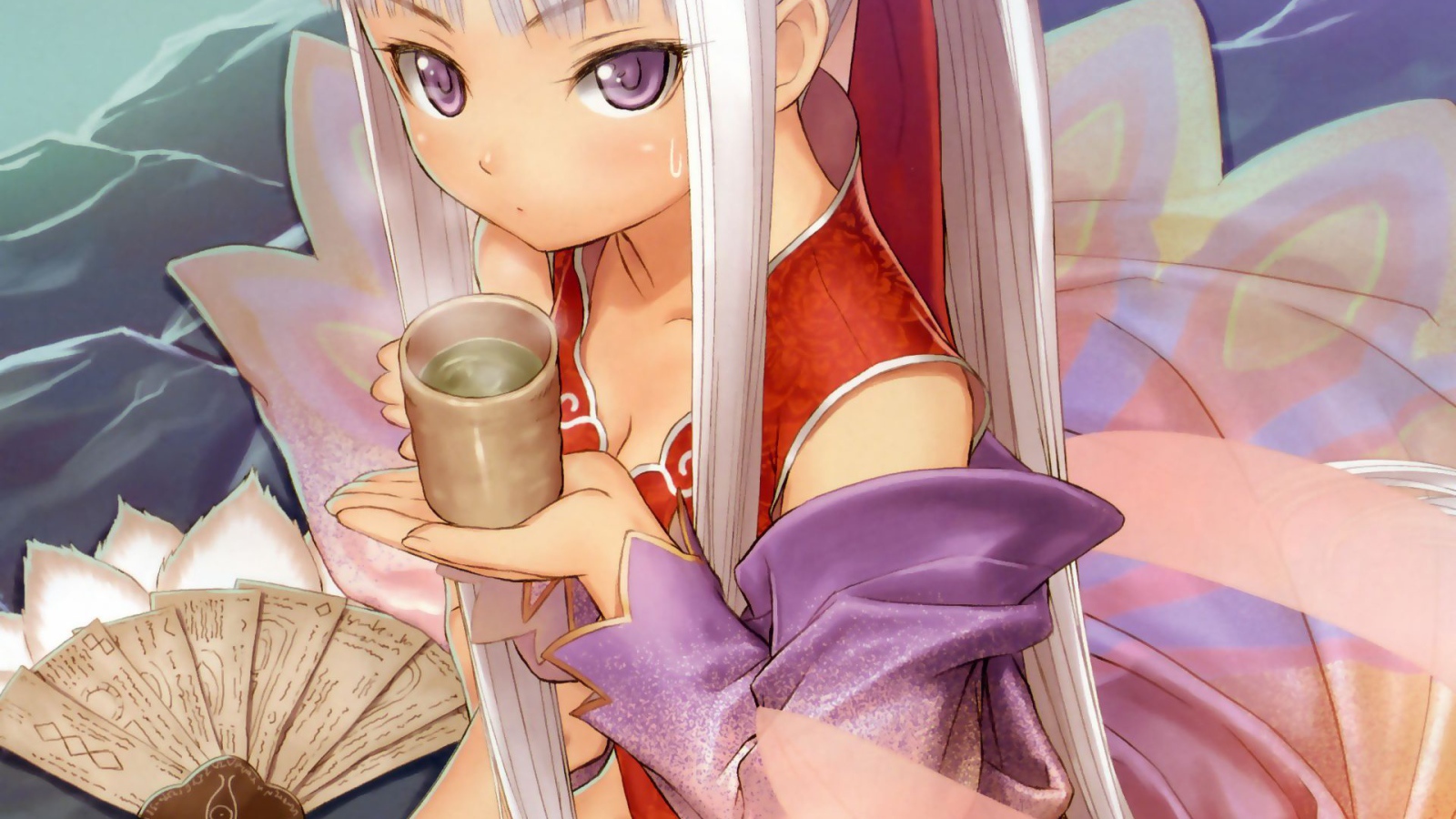 Девочка со стаканом воды