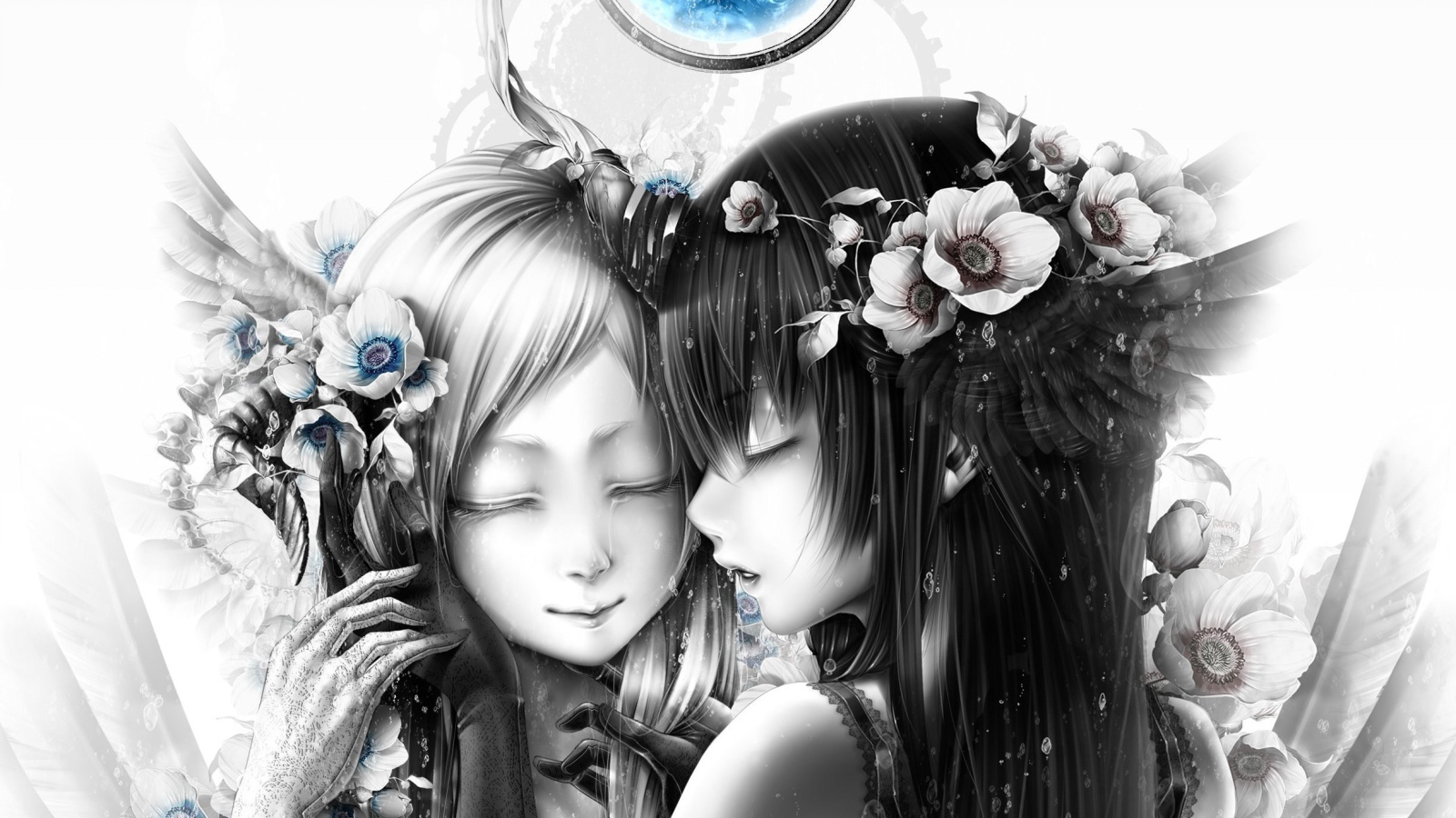 Две девочки под синей луной