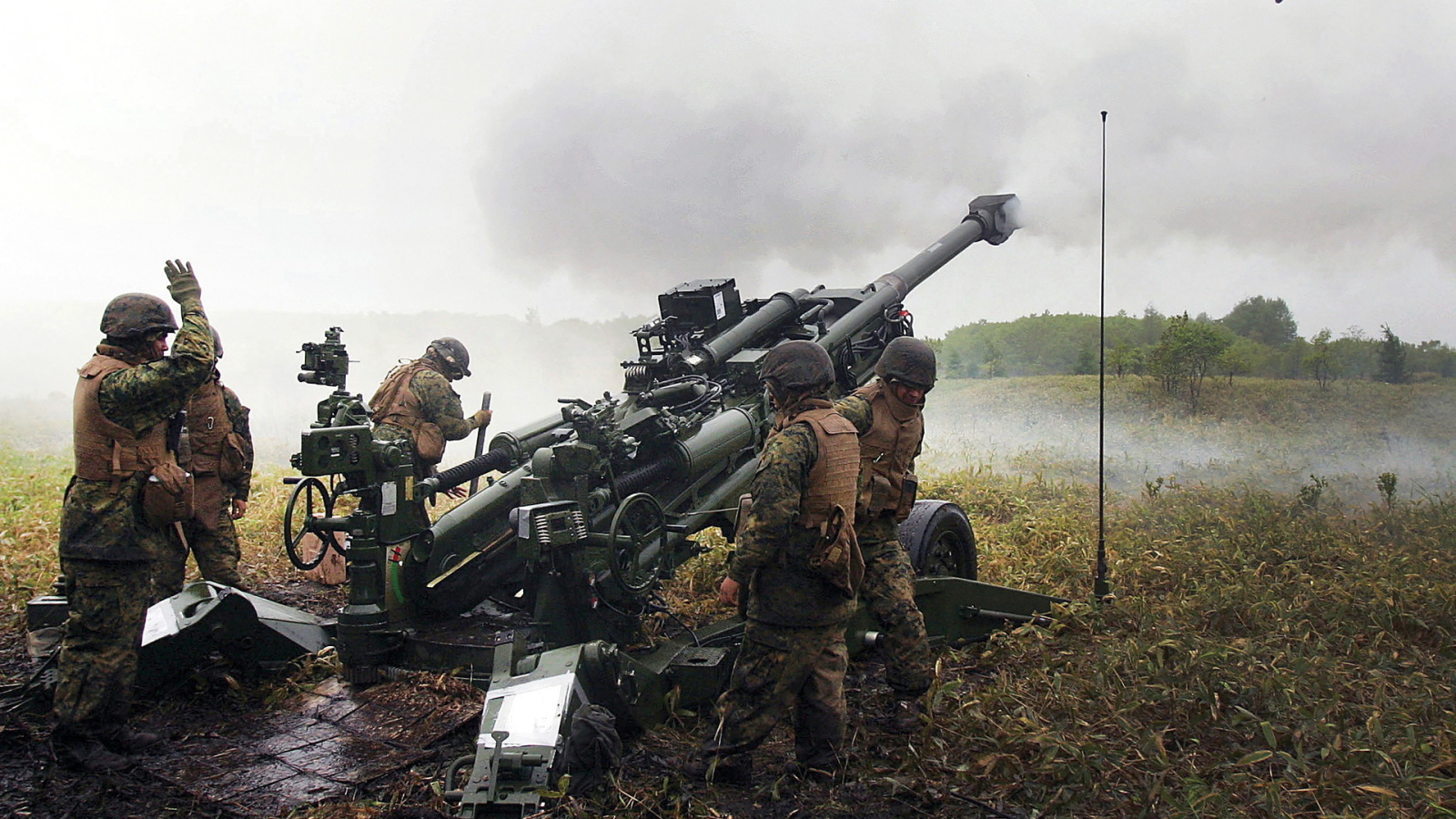 Выстрел из гаубицы