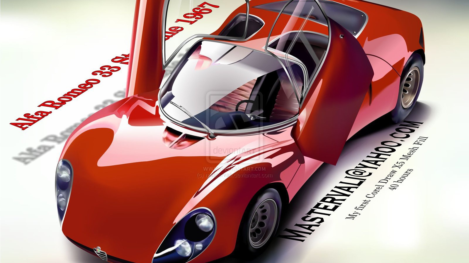 Красивый автомобиль Alfa Romeo 33 в Москве