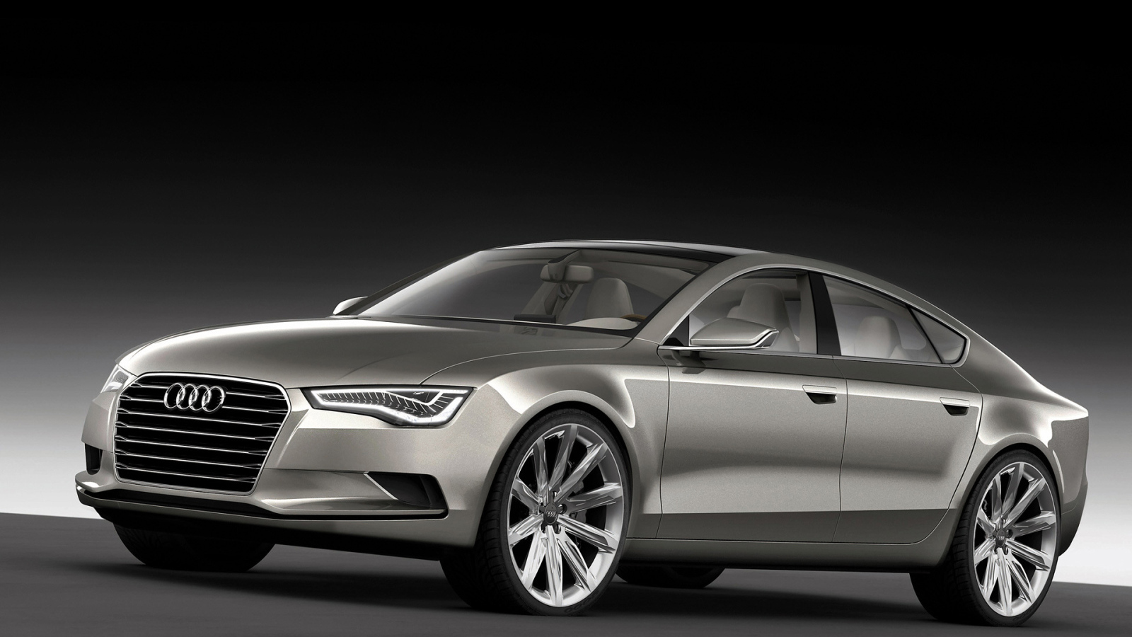 Автомобиль Audi a3 на дороге