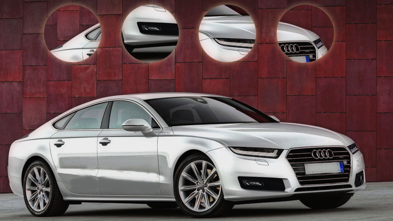 Красивый автомобиль Audi A8 2014 в Москве