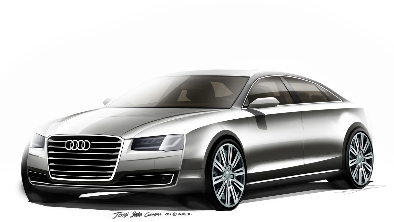 Надежный автомобиль Audi A8 2014