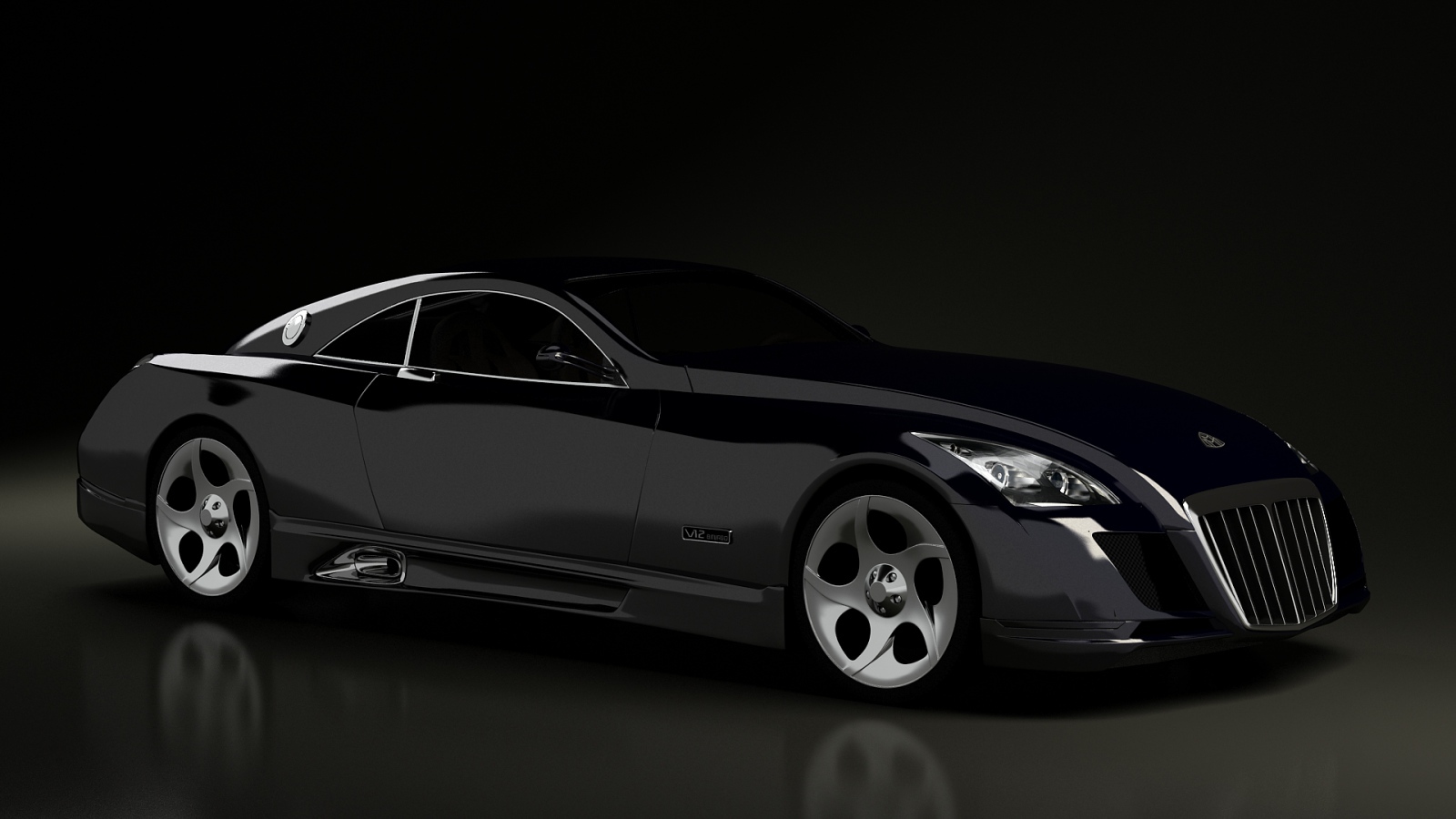 Автомобиль Maybach  Exelero на дороге