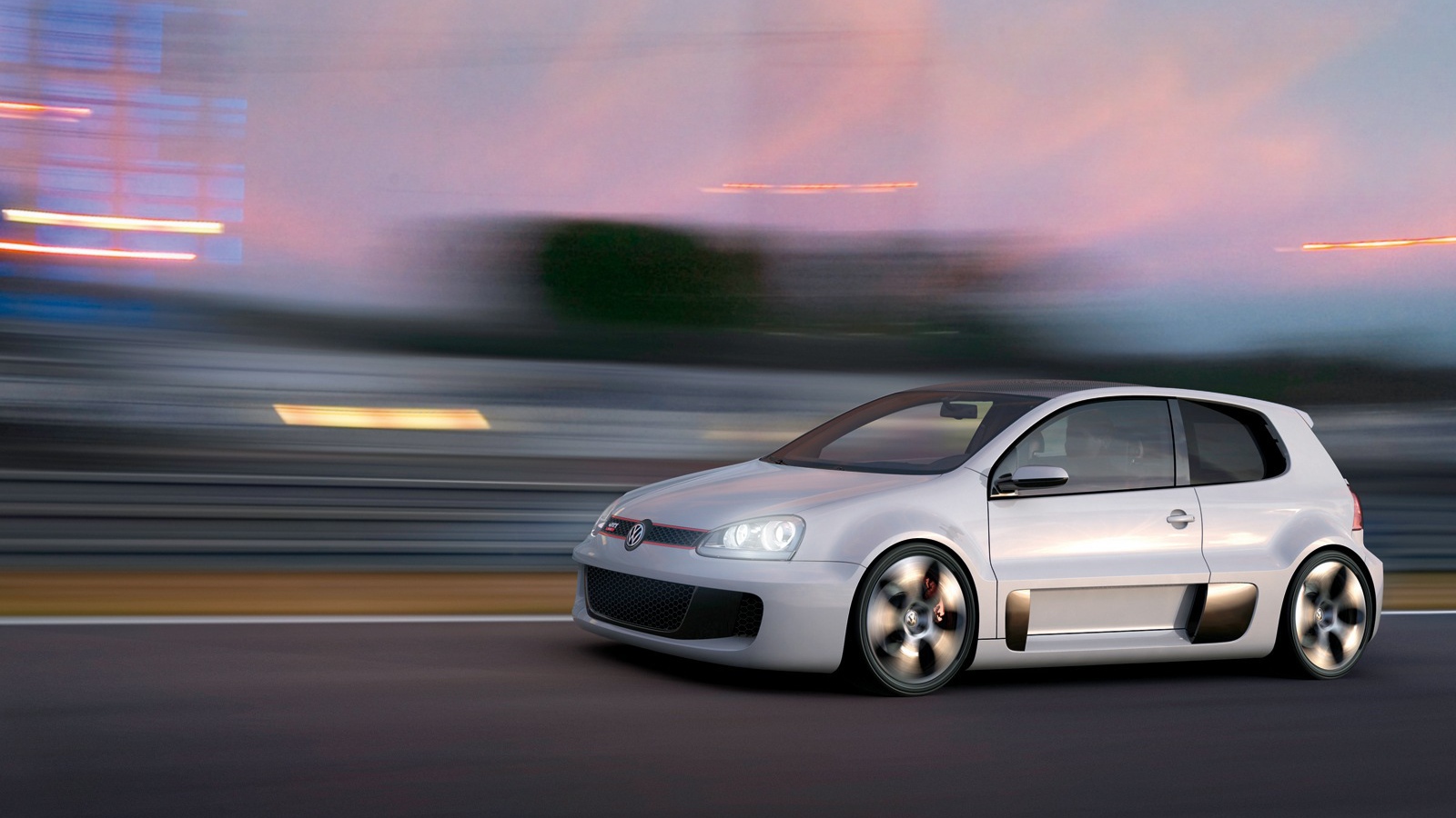 Красивый автомобиль Volkswagen Golf в Москве