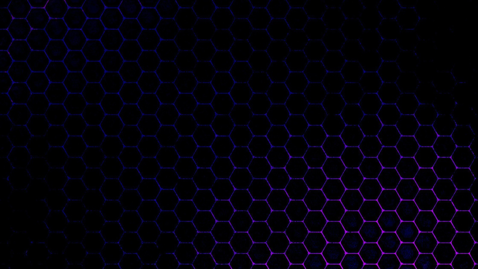Черные обои с голубыми шестиугольниками