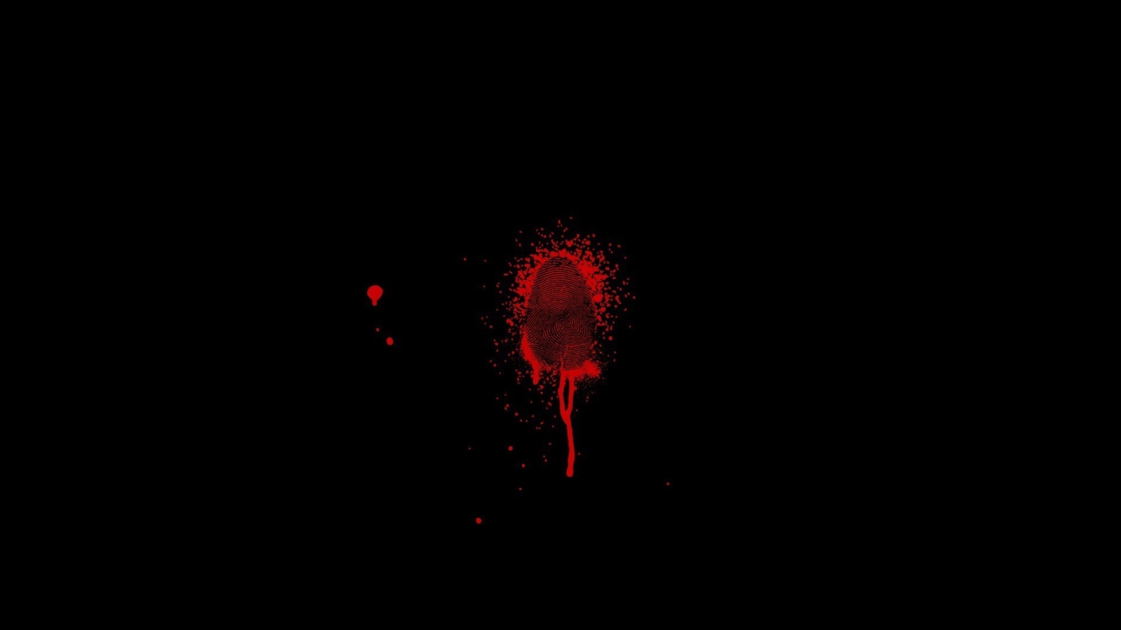 Кровь на черном фоне