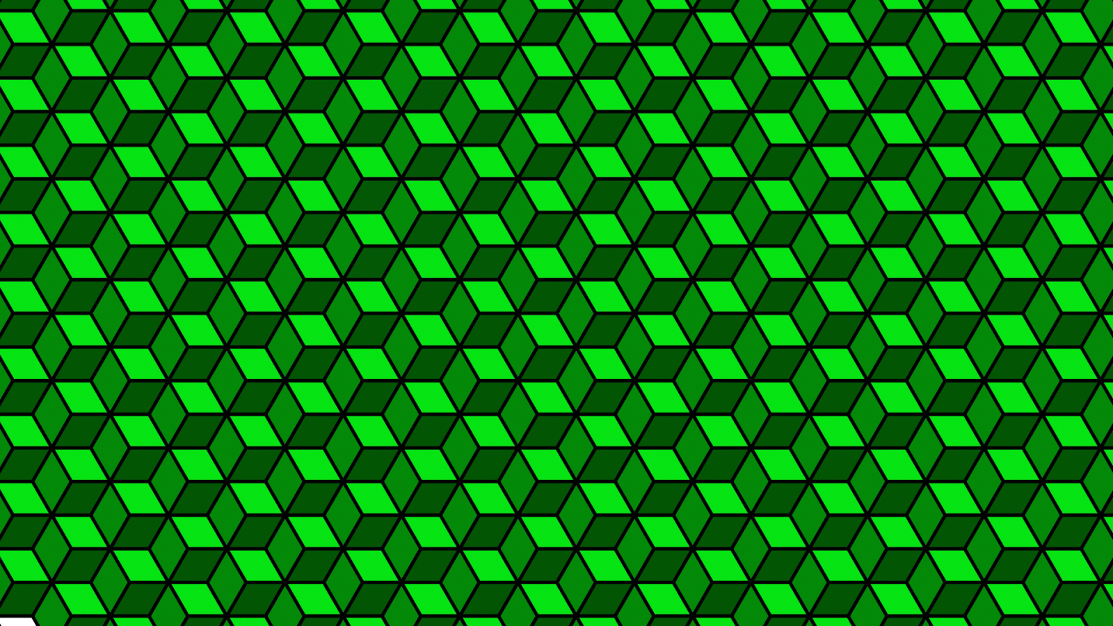 Зелёный кубик