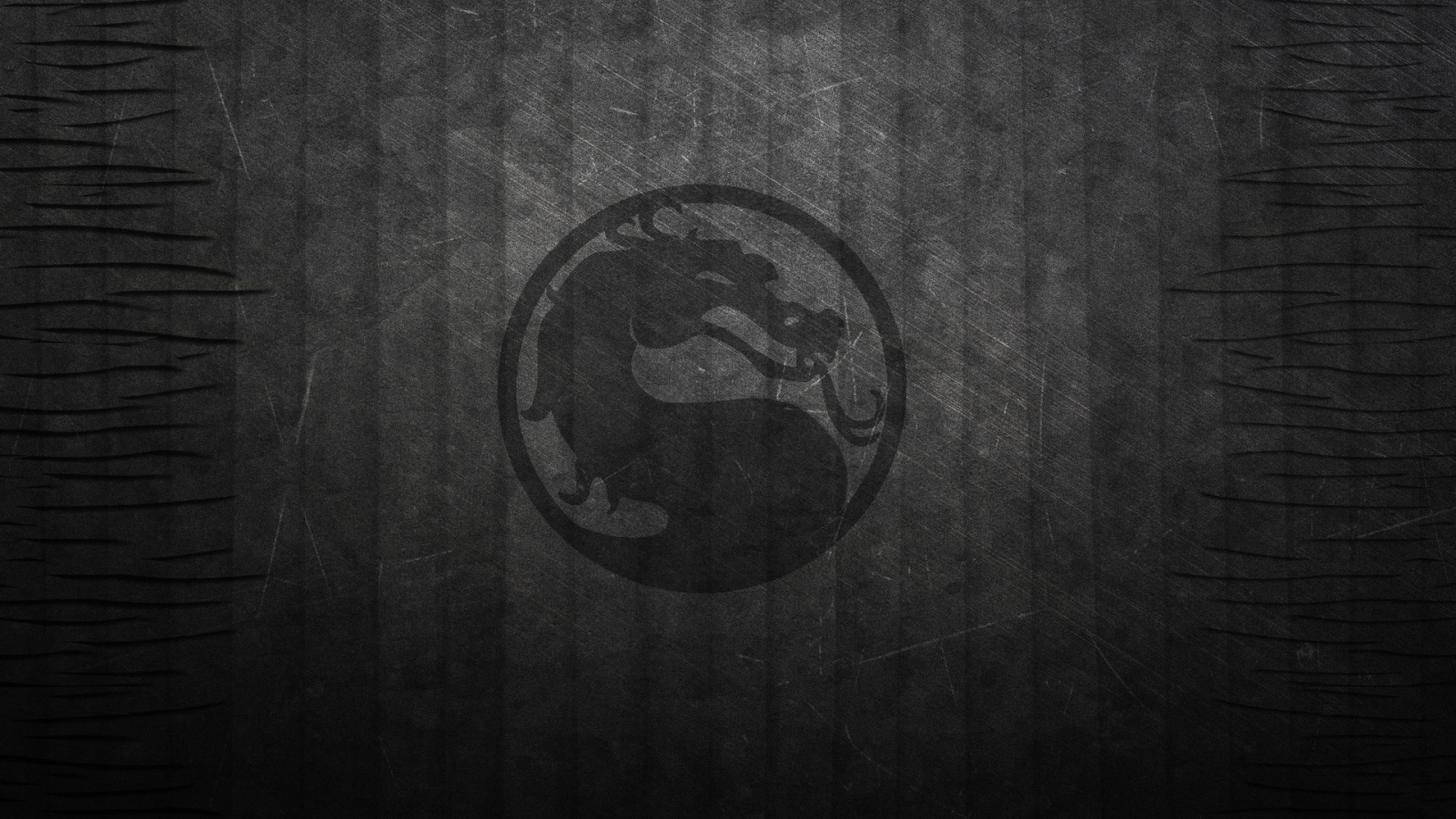 Дракон на черном фоне