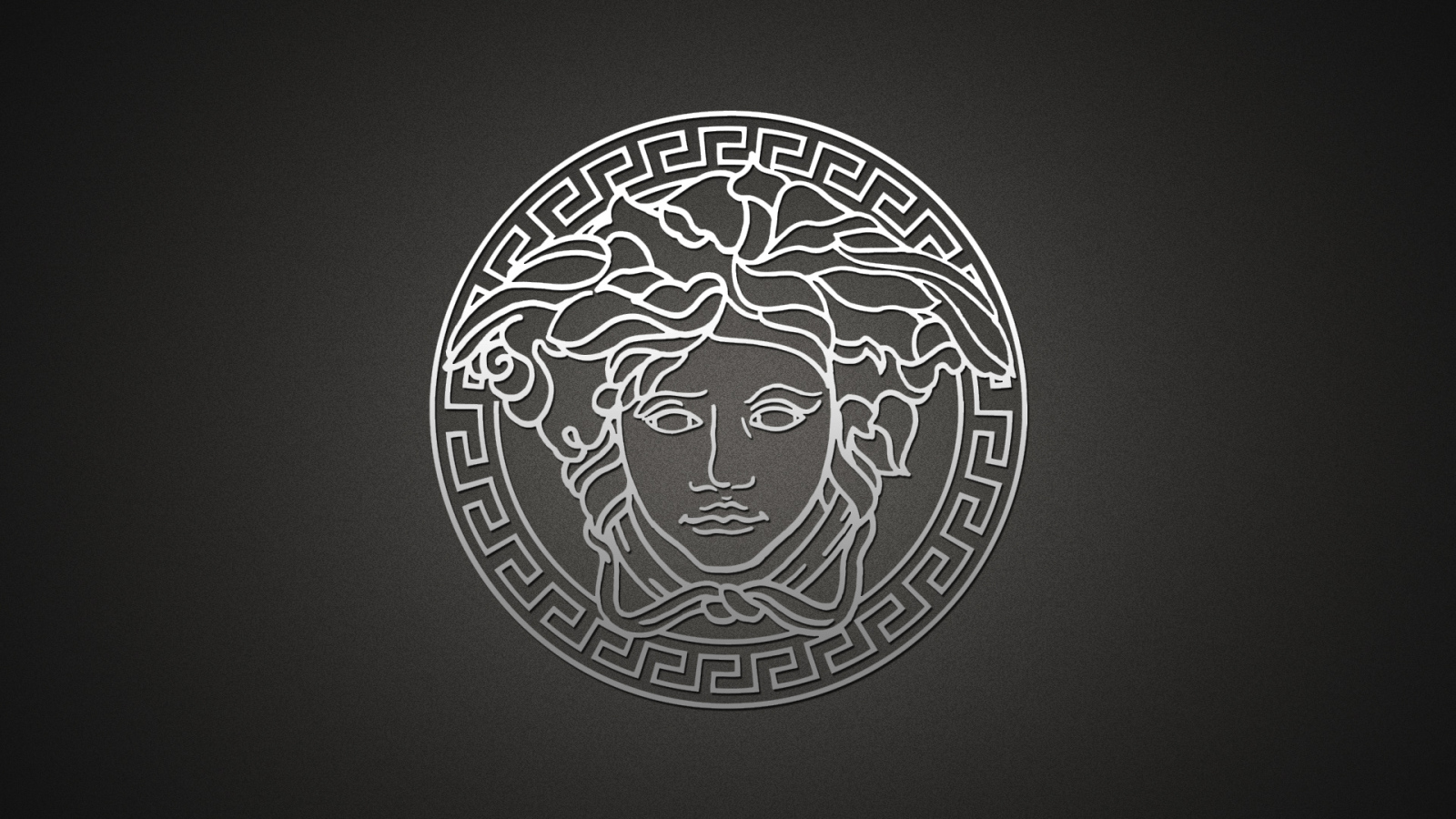 Серый логотип Versace