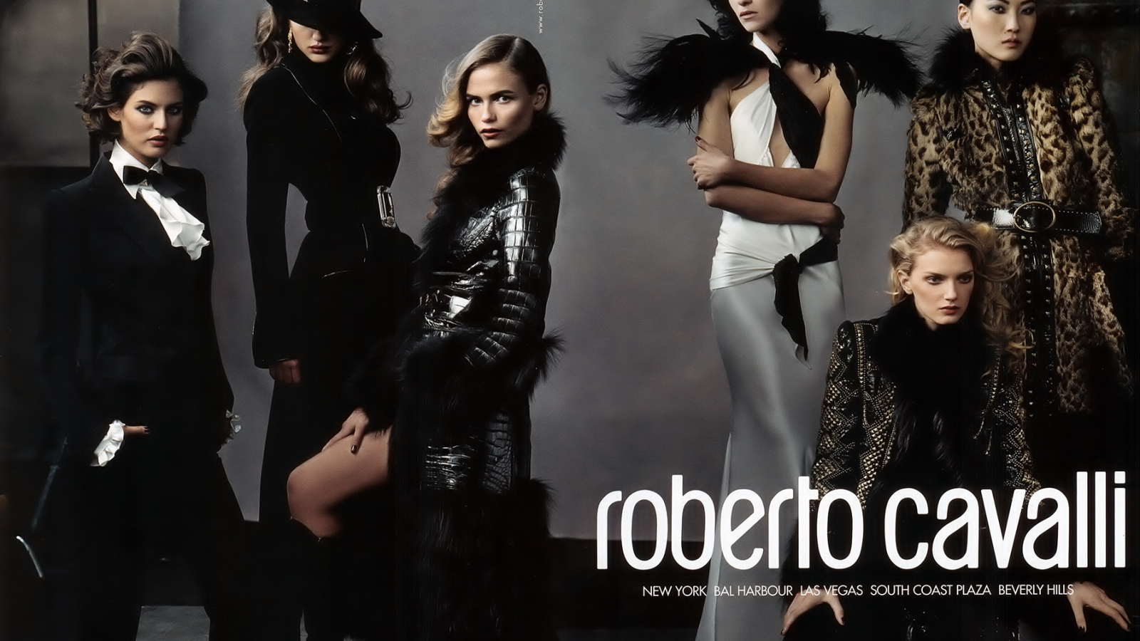 Модели в одежде Roberto Cavalli