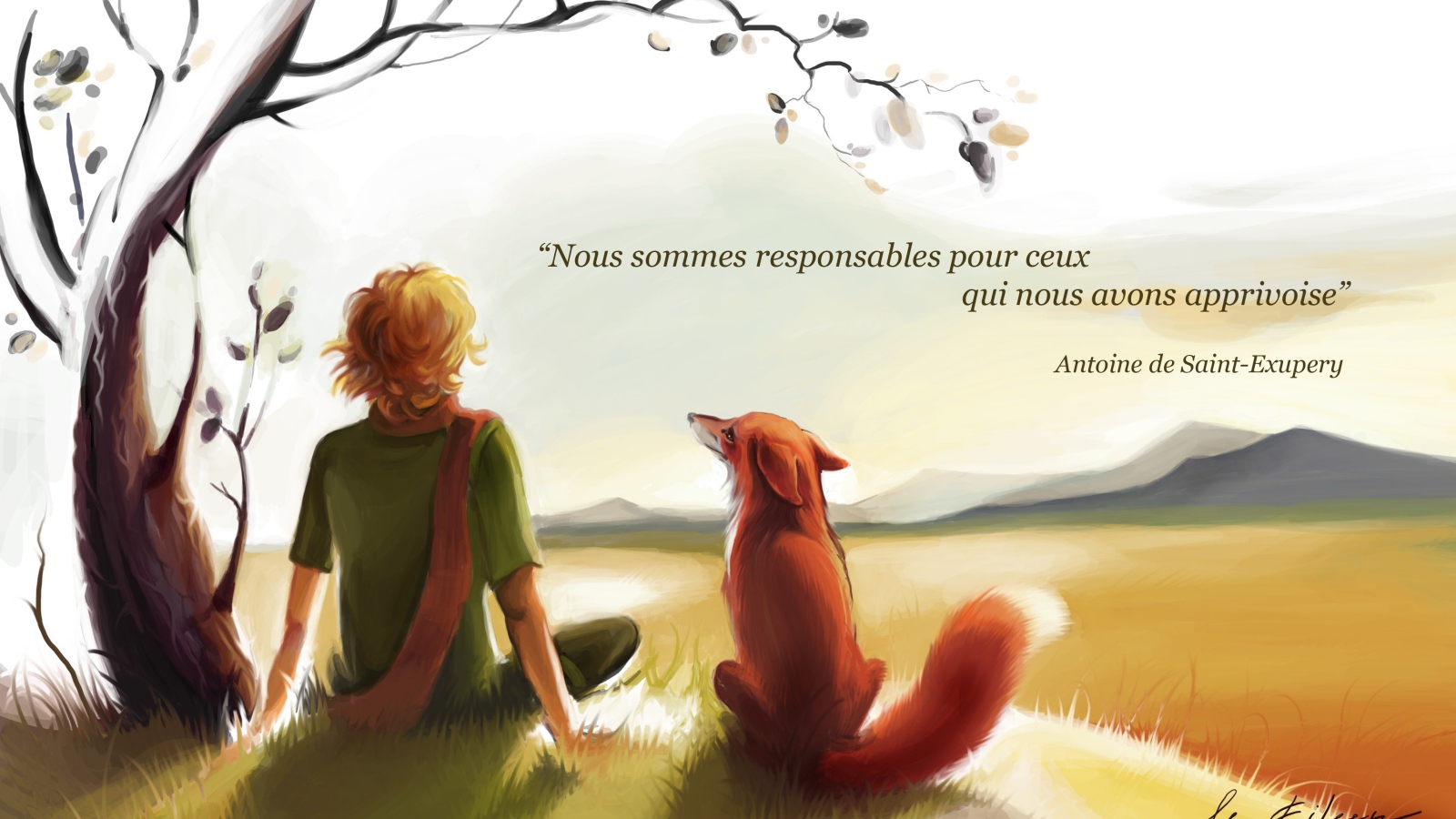 The Little Prince with fox story