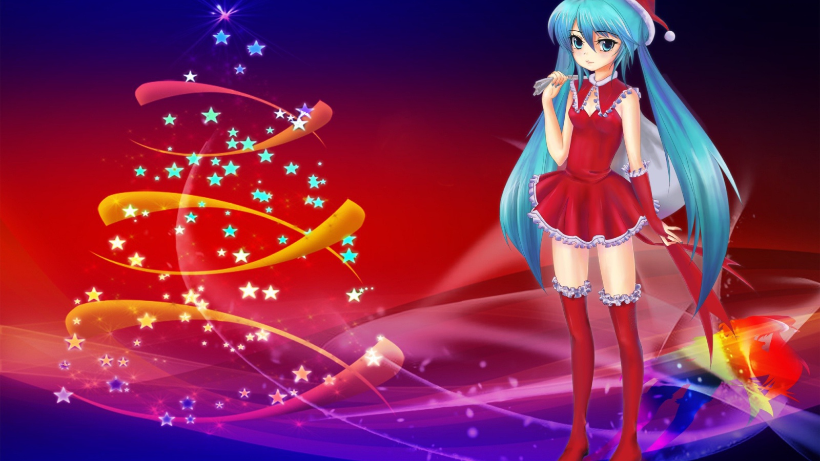 Рождественская Санта девушка