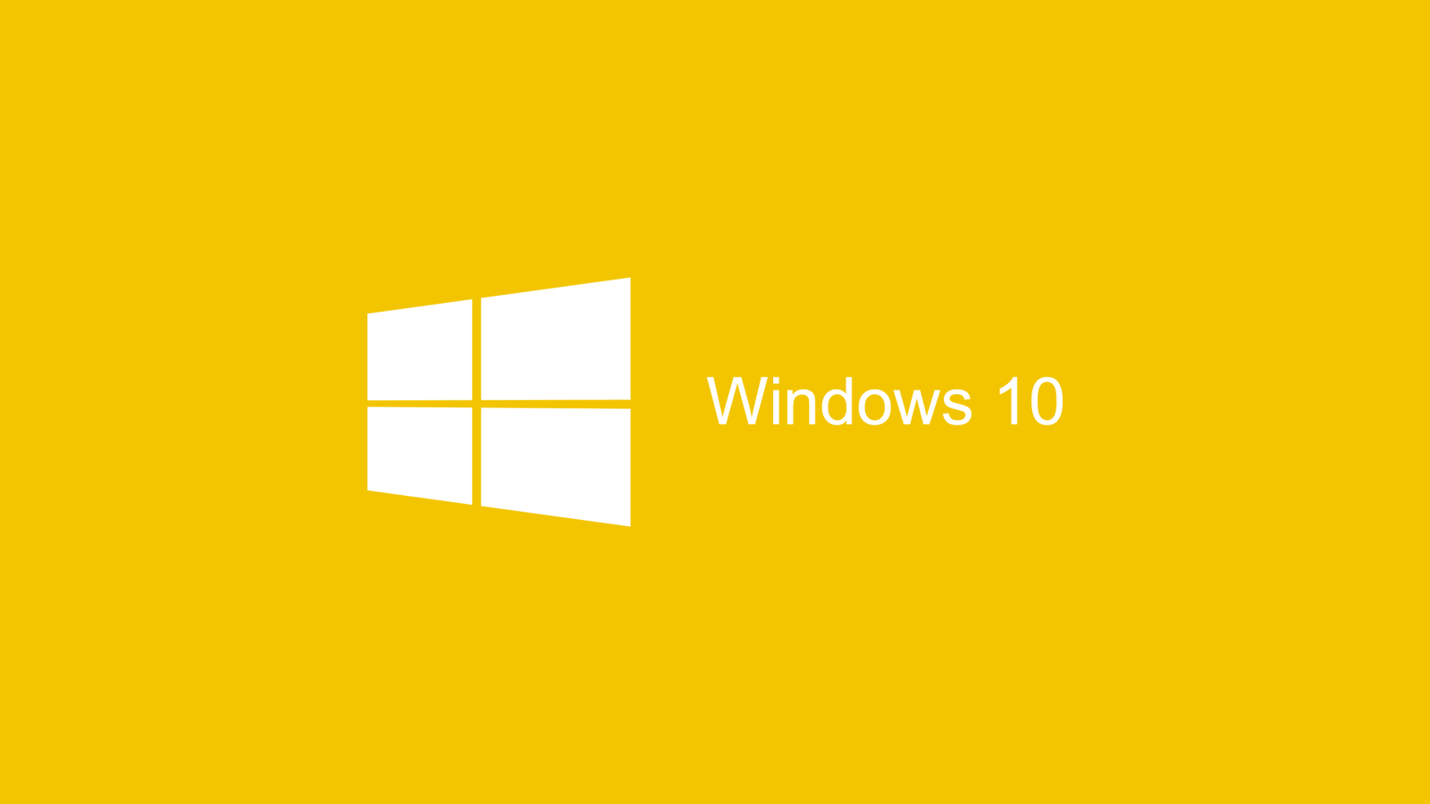 Желтый логотип Windows 10