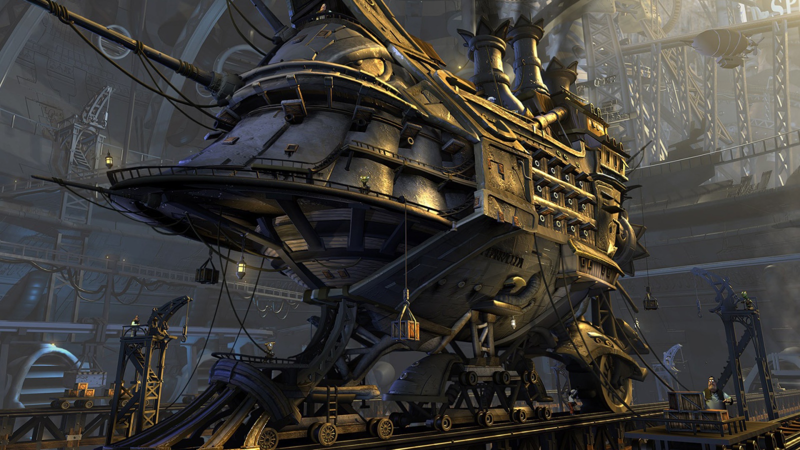 Бронепоезд будущего стимпанк