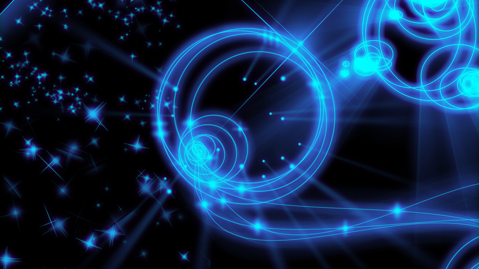 Голубая неоновая ночь