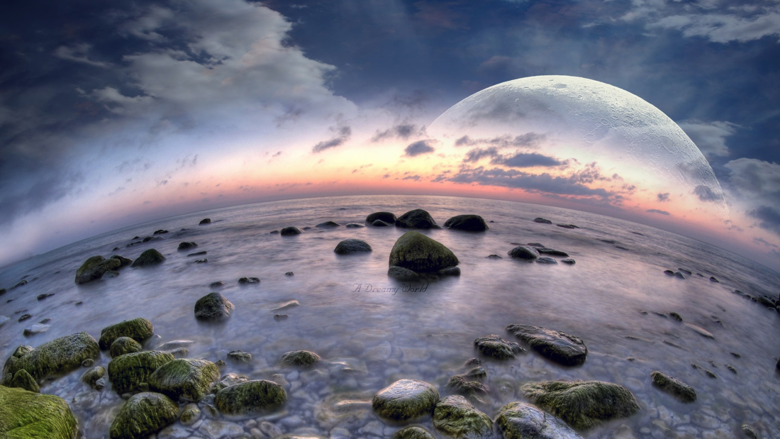 Рыбий пляж в выдуманном мире