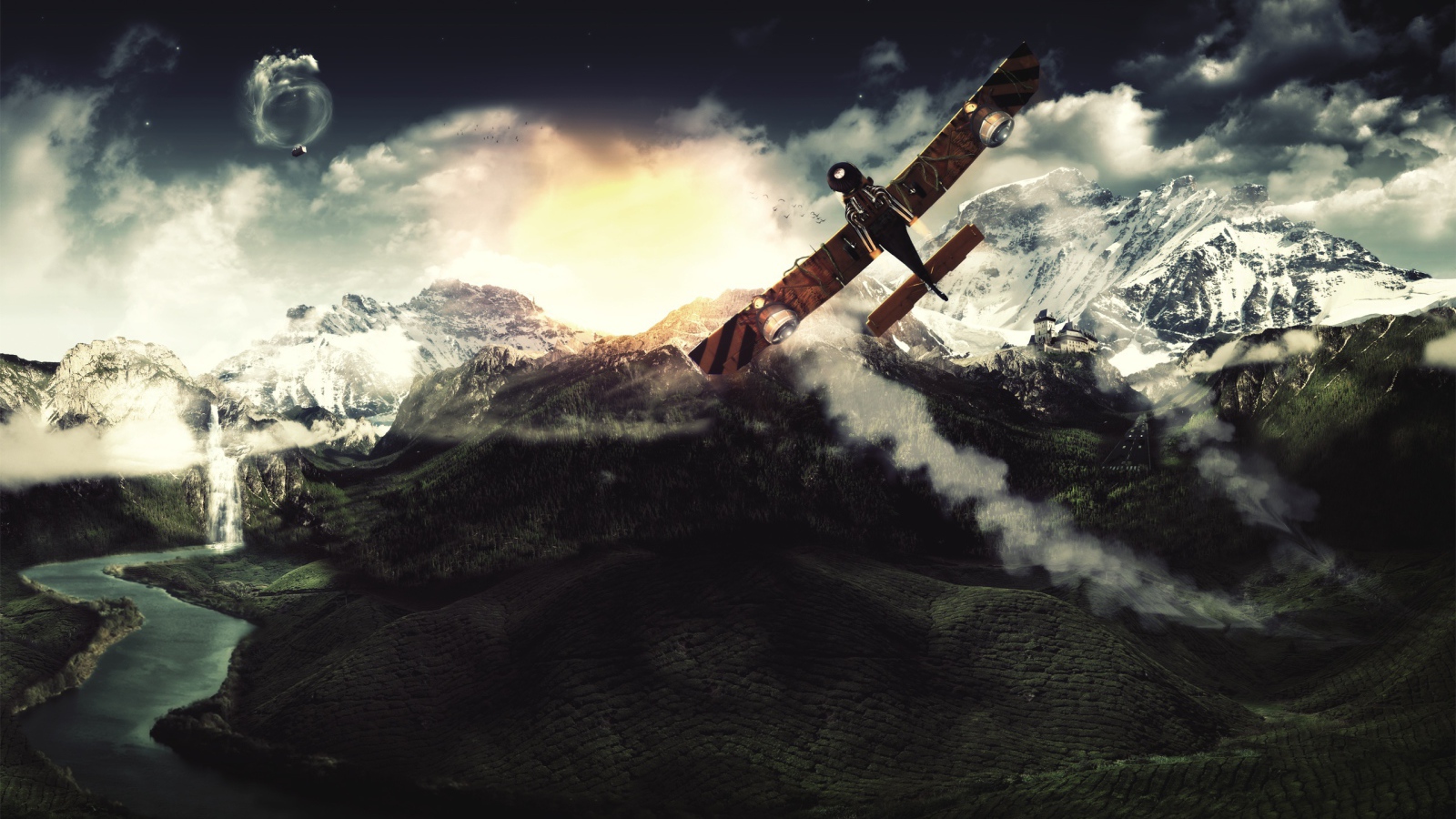 Полет над горами