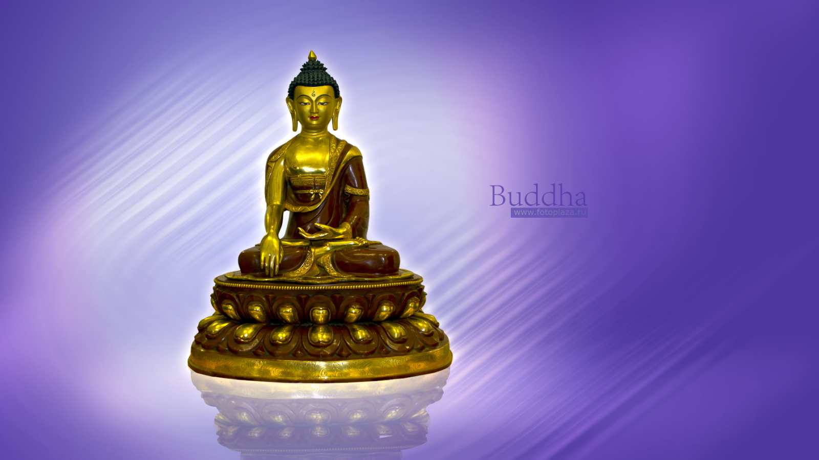 Золотая фигурка Будды