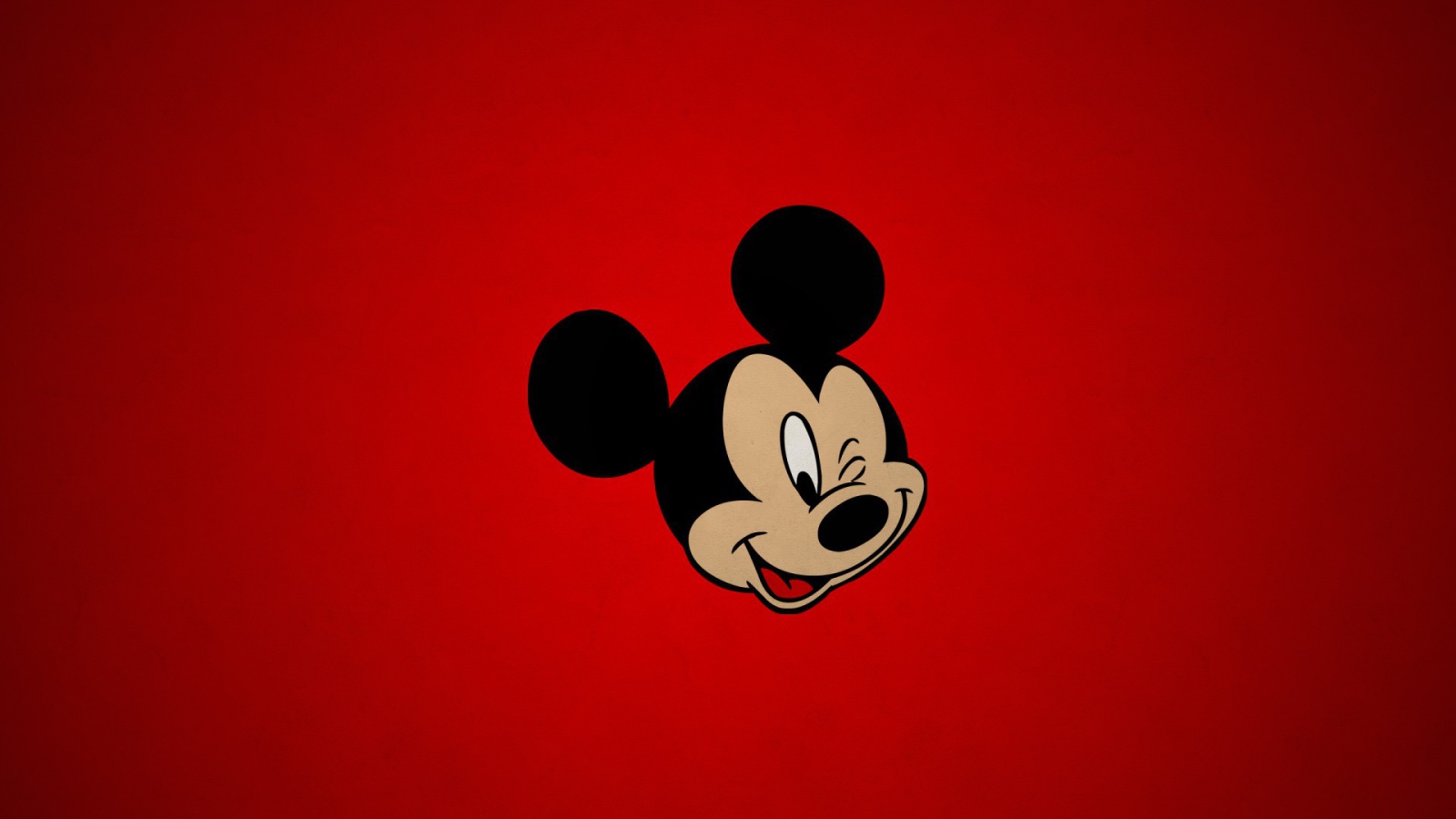 Mickey Mouse winks
