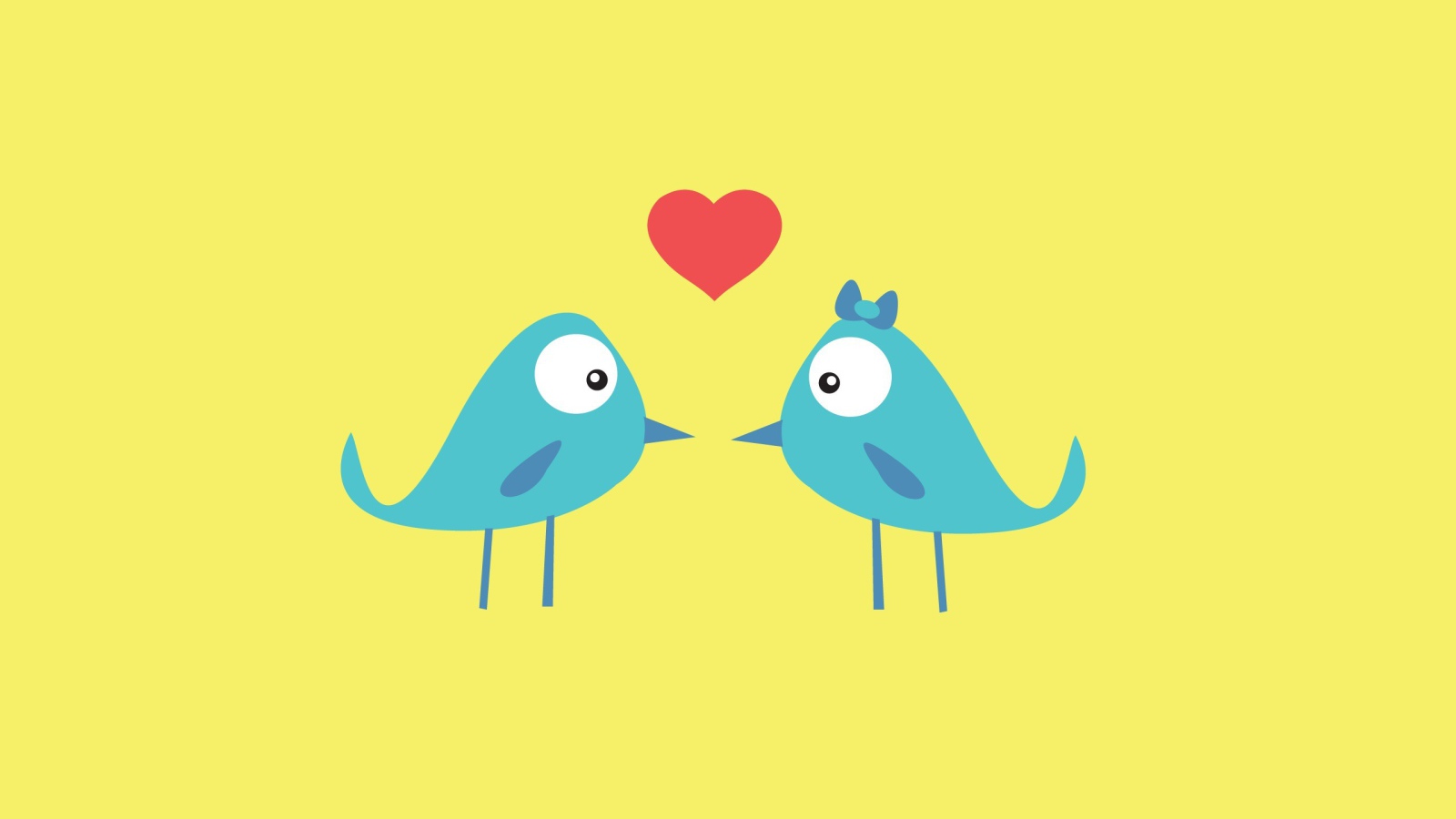 Птички и сердечко