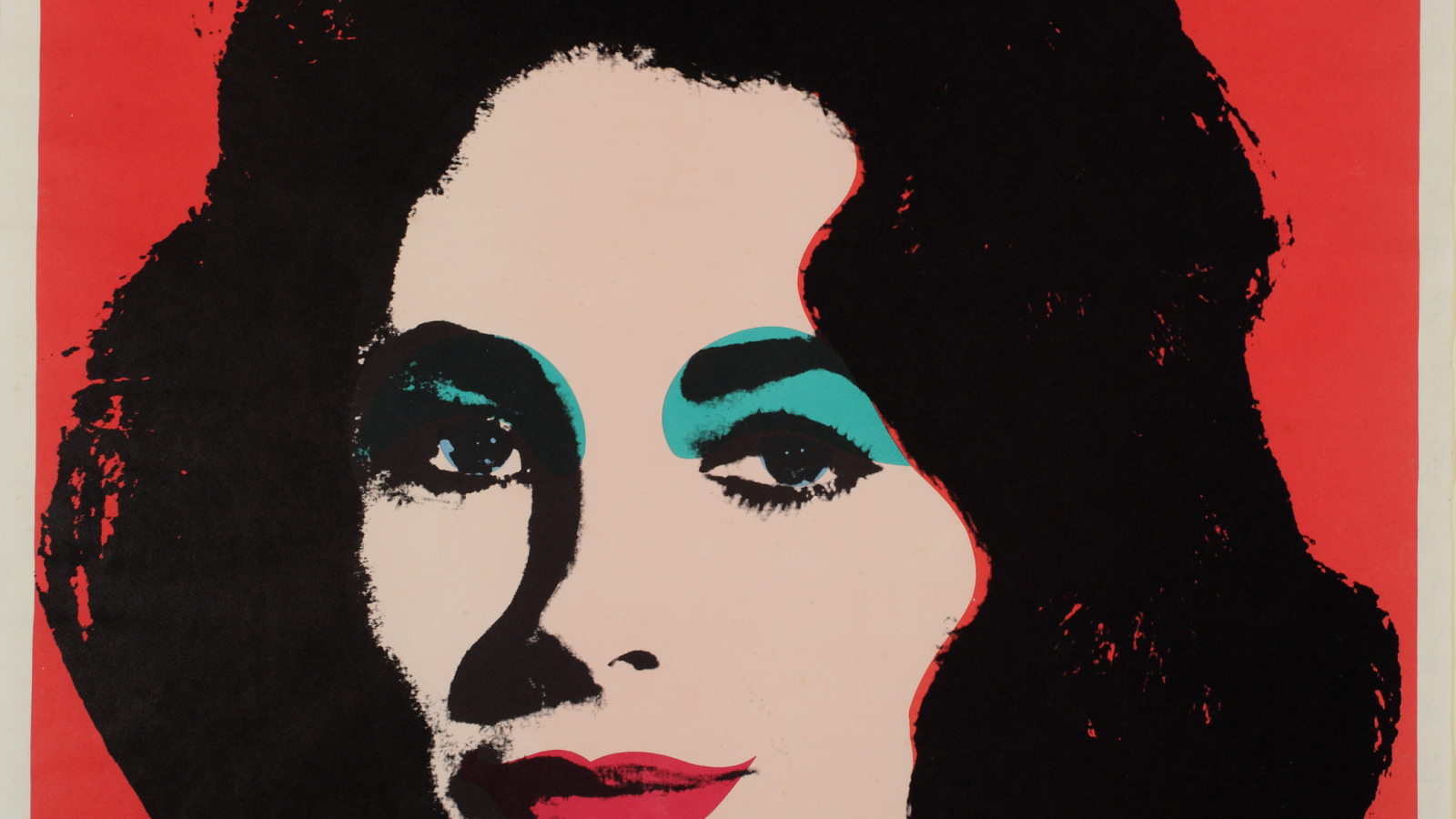 Картина Энди Уорхола - Женщина в красном
