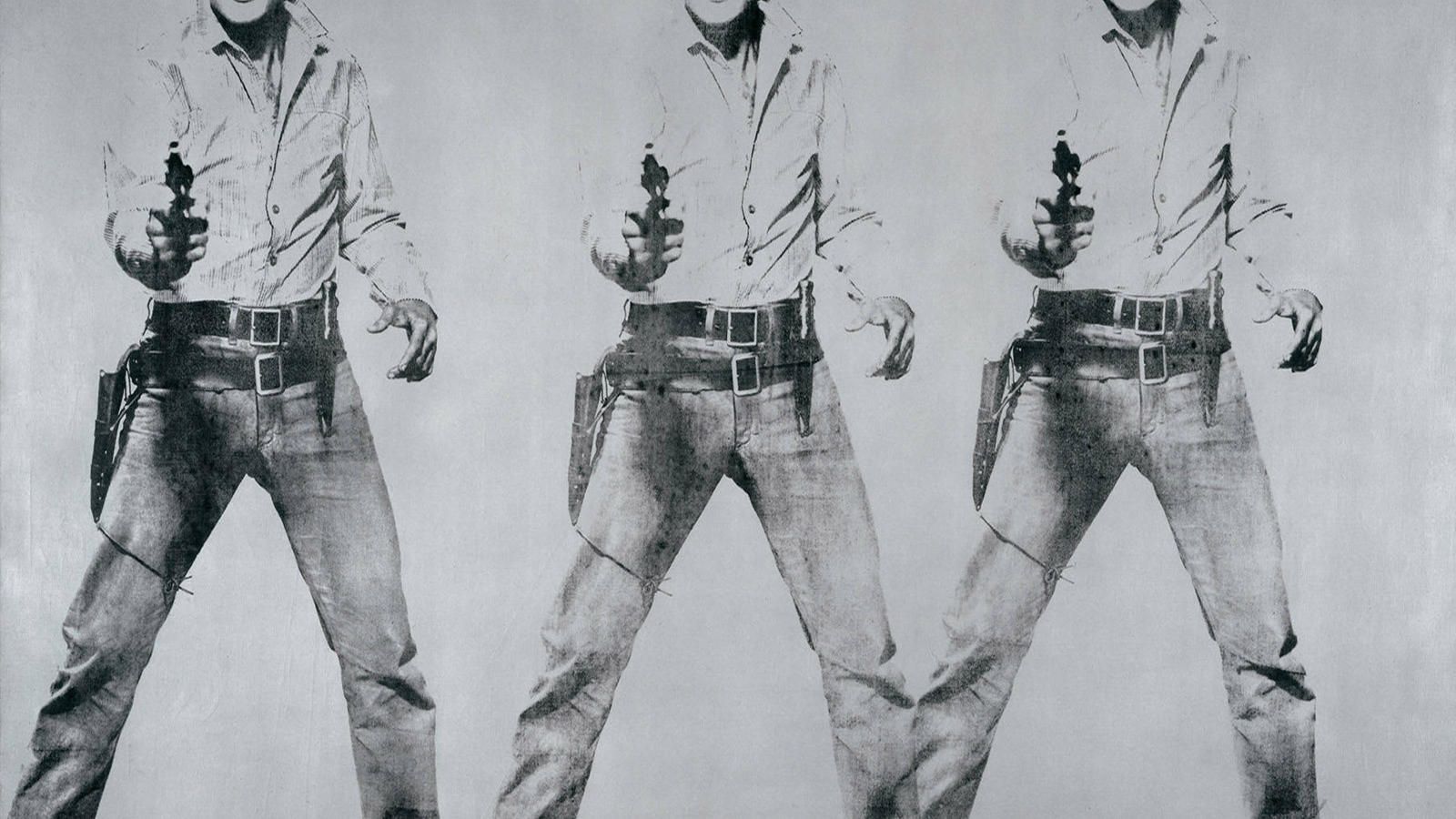 Painting Andy Warhol Cowboy