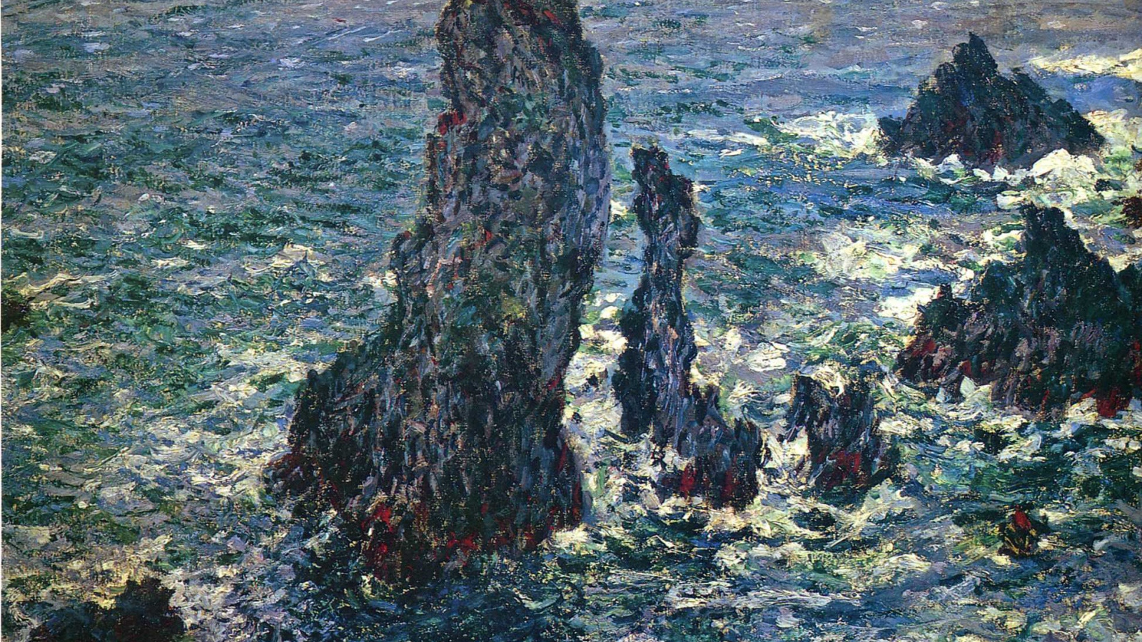 Картина Клода Моне - Скалы