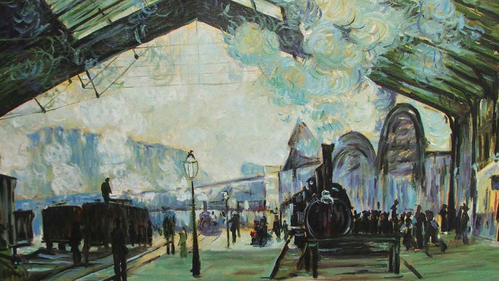 Картина Клода Моне - Вокзал