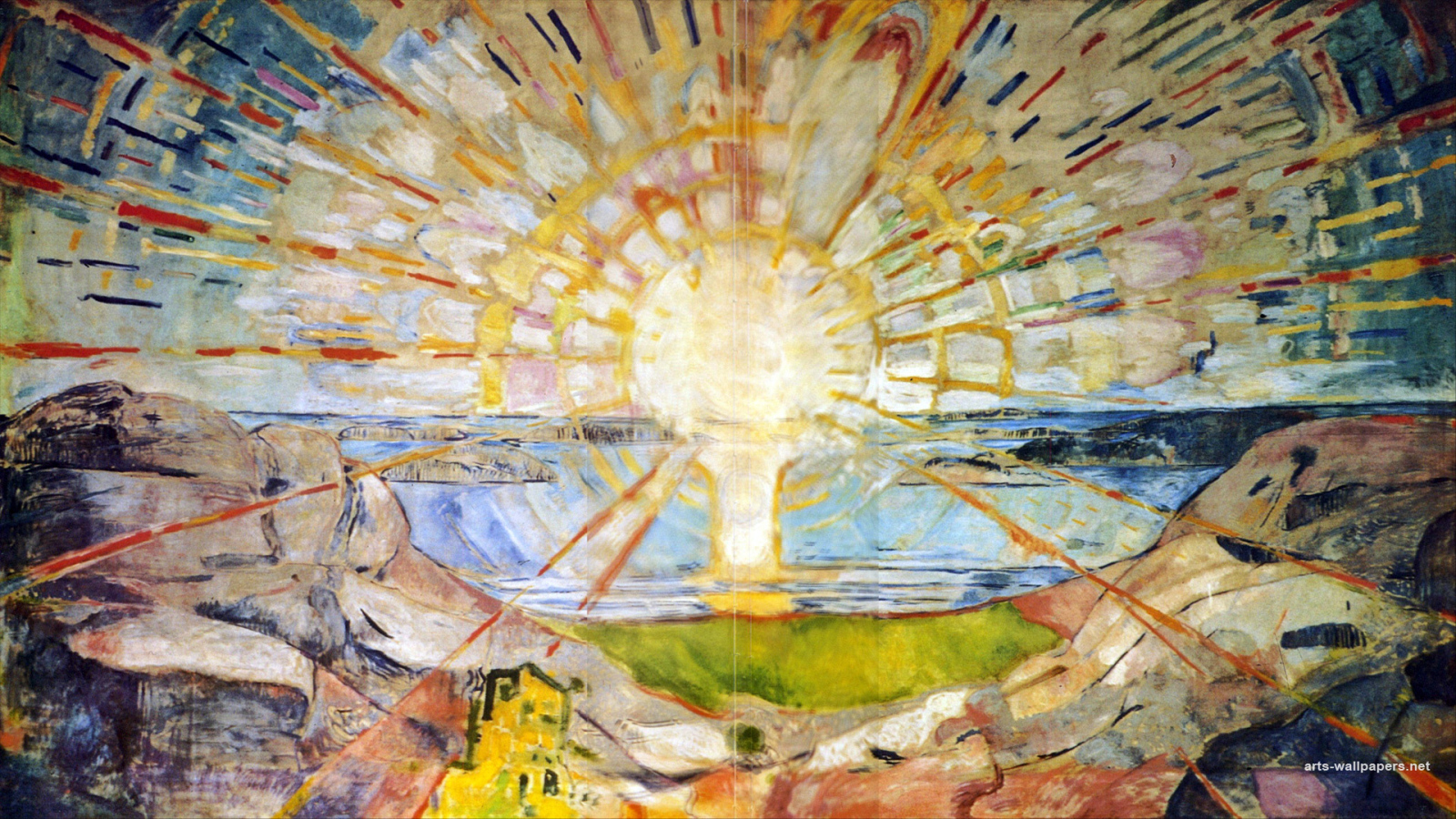 Картина Эдварда Мунка - Восход