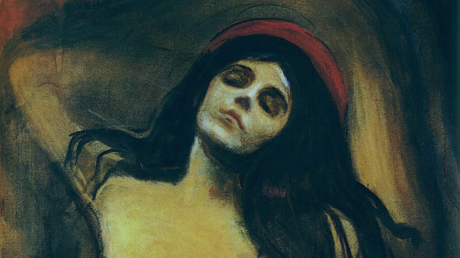 Картина Эдварда Мунка - Женщина спит