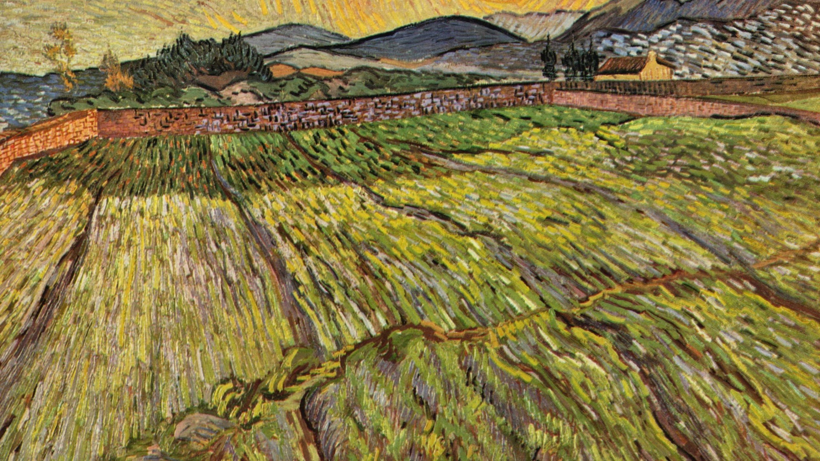 Картина Винсента Ван Гога - Поле пейзаж