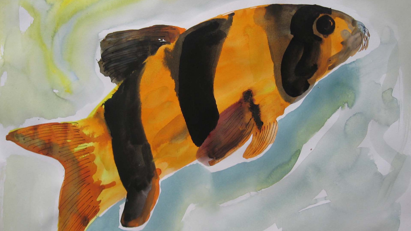 Картинка Марлен Дюма - Красочная рыба