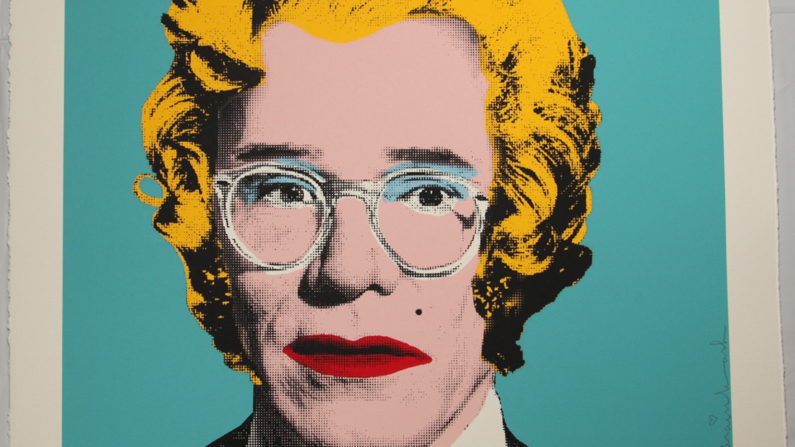 Картина Энди Уорхола старой женщины
