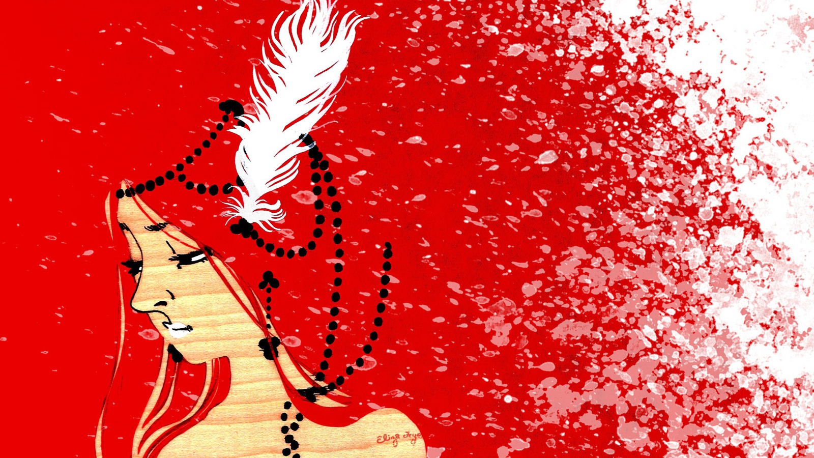 Картина в красных тонах