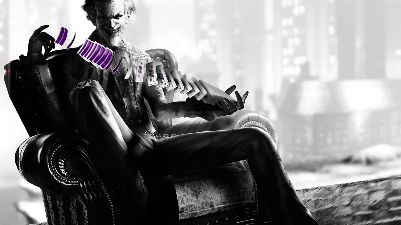 Джокер играет с колодой