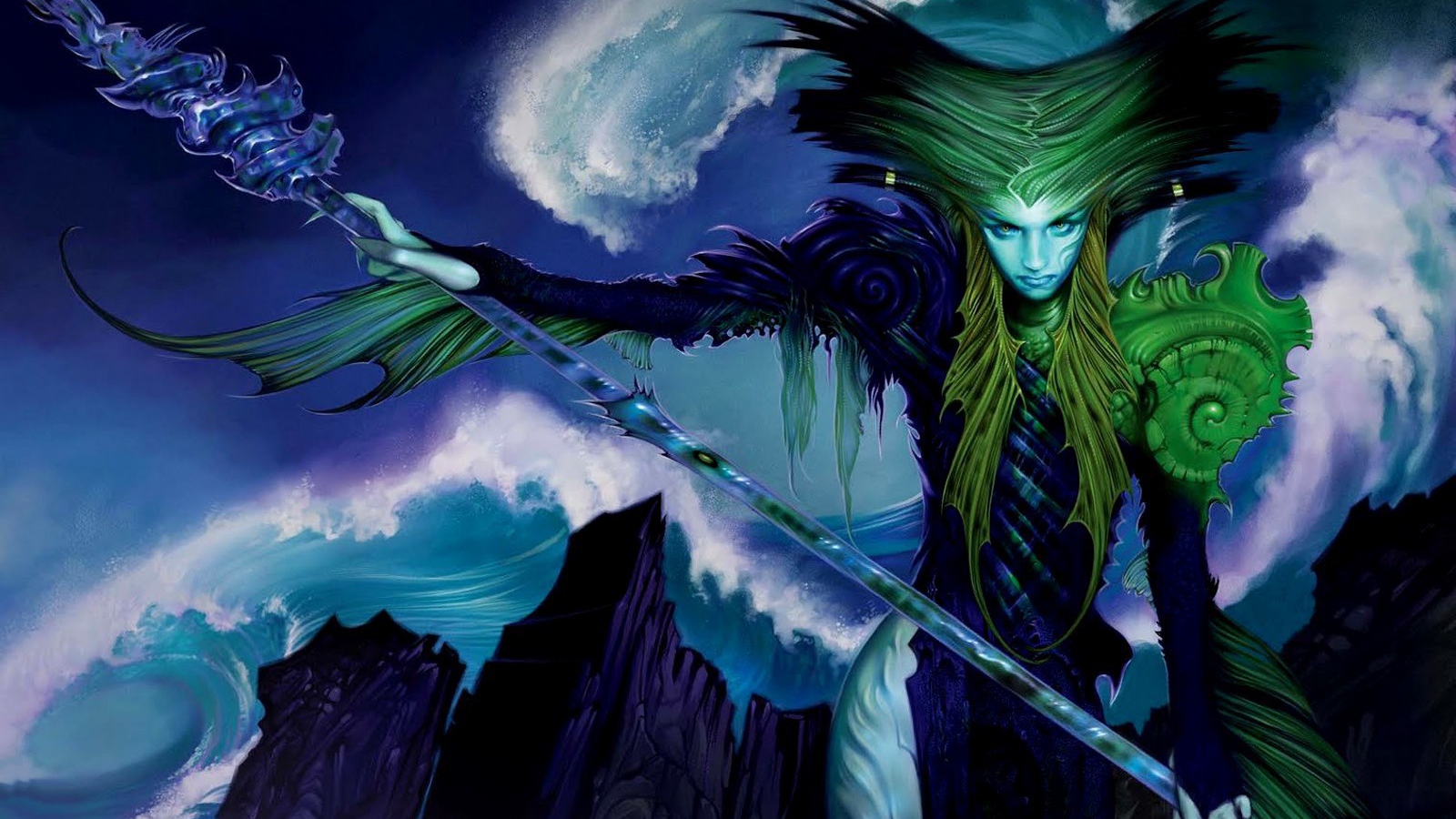 Колдунья с жезлом