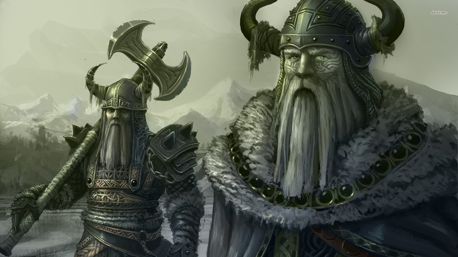 Два суровых викинга
