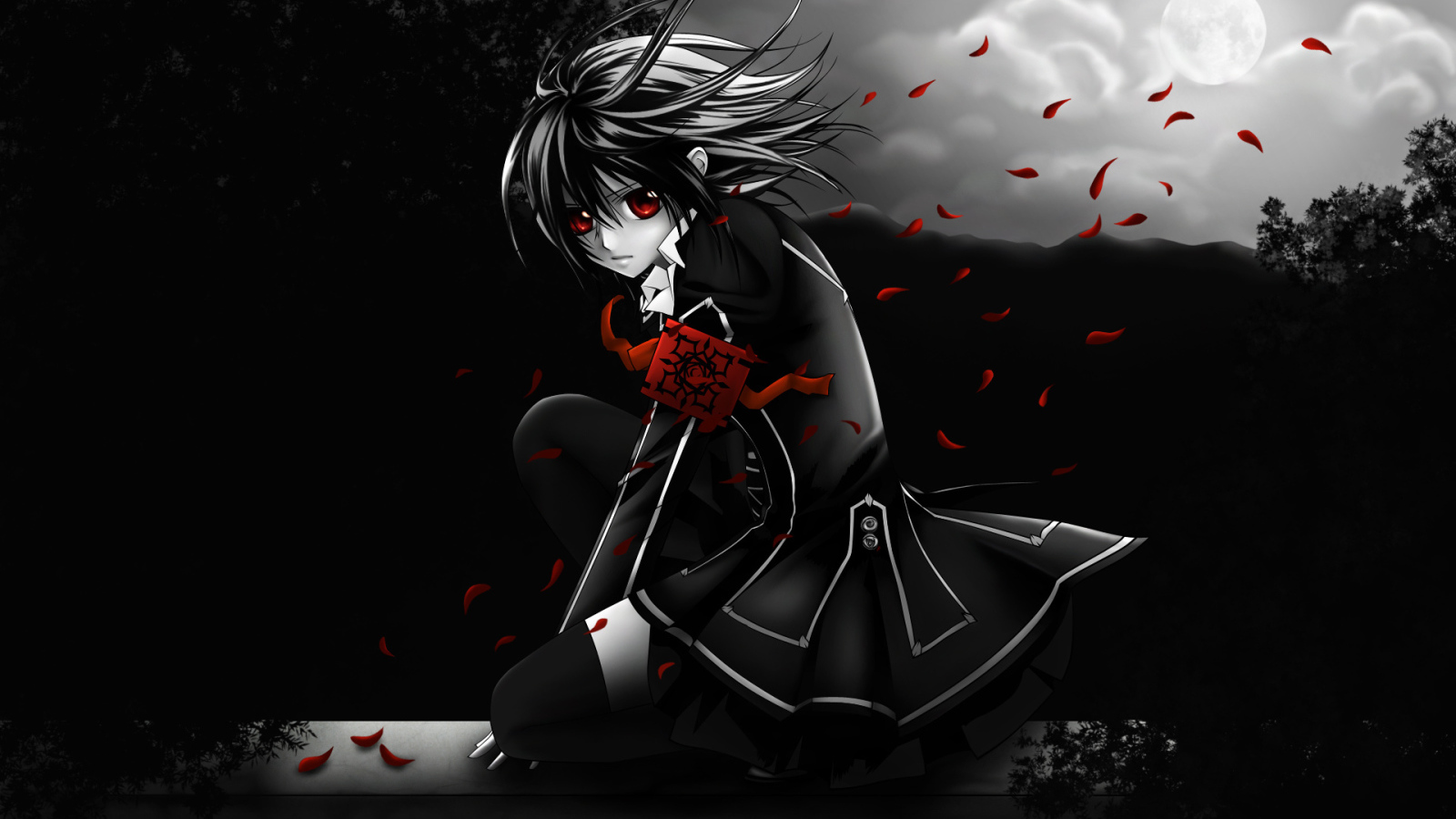 Девушка вампир из Аниме