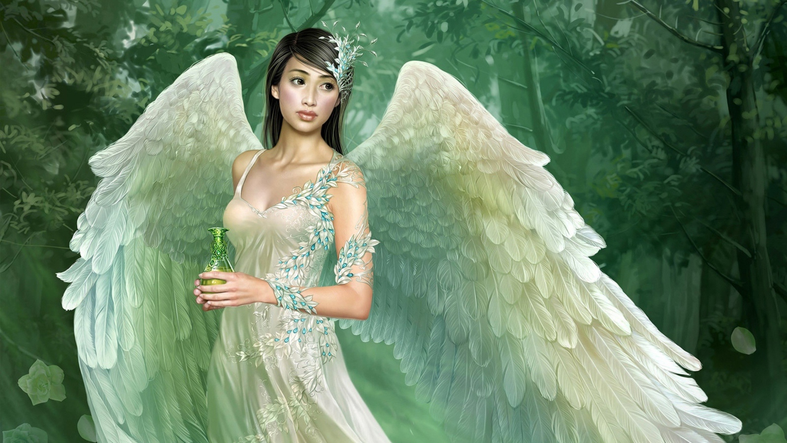 Ангел в белом платье