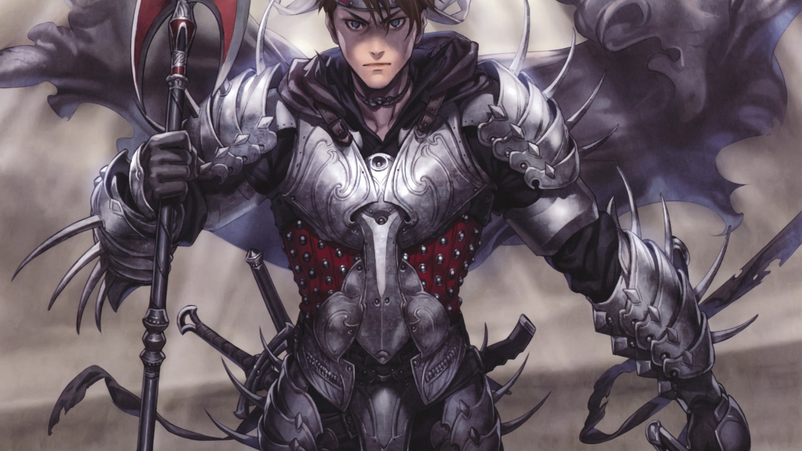 Воин в доспехах и с оружием