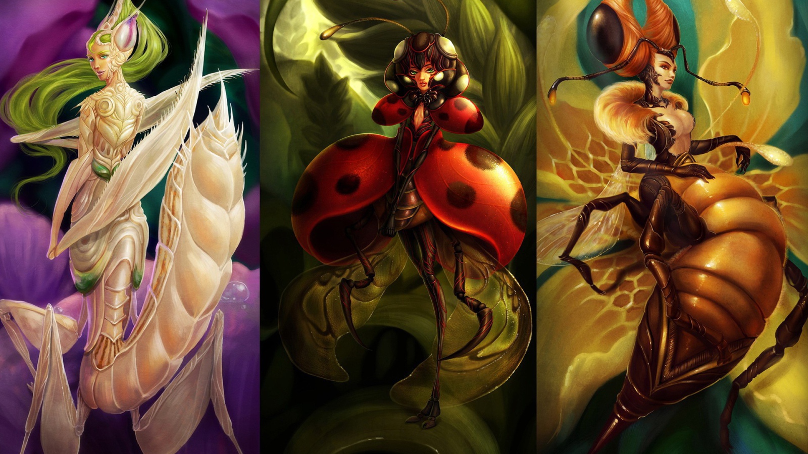 Насекомые девушки