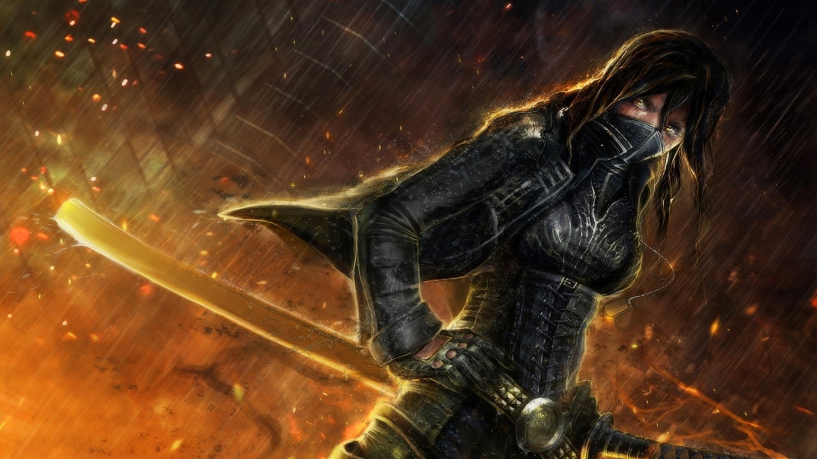 Ника с огненным мечом