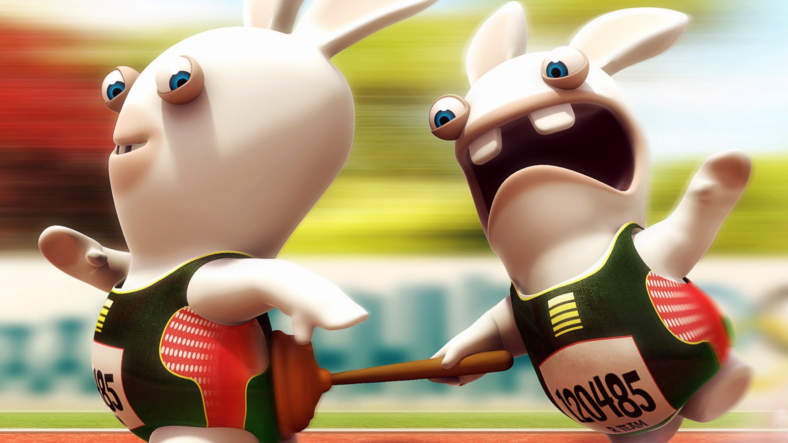 Гонки прикольных зайцев