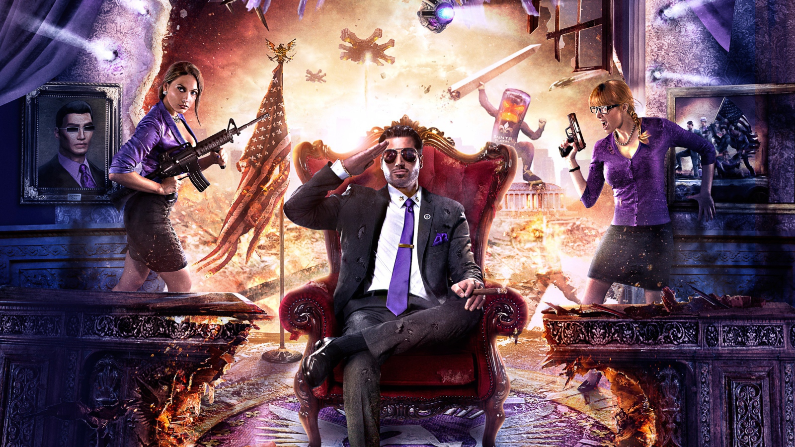 Игра Saints row iv artwork